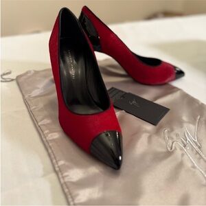 Giuseppe Zanotti Red and Black Heels